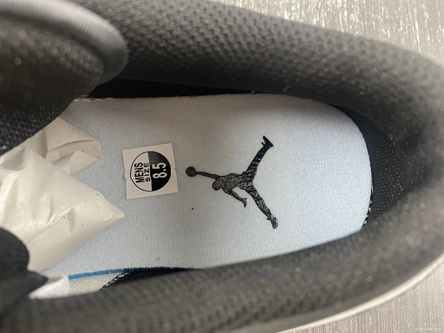 553558-132 Low Jordan Men's Black 1 White - 0916